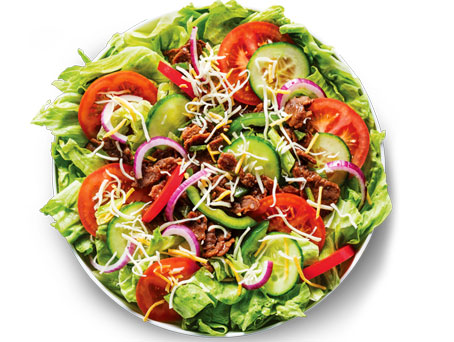 Salada Carne e Queijo